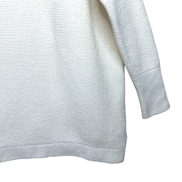Free People Women's Blogger Favorite Ottoman Ribbed Tunic Sweater S Ecru Cream - Picture 11 of 12